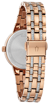 Bulova Phantom Rose Gold Swarovski Crystal Stainless Steel Watch | Bulova