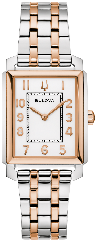 Bulova  98L328 Sutton Two Tone Ladies Watch - White