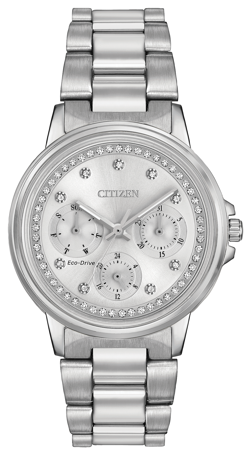 Silhouette Crystal Las Eco Drive Fd2040 57a Steel Watch Citizen Similar Styles