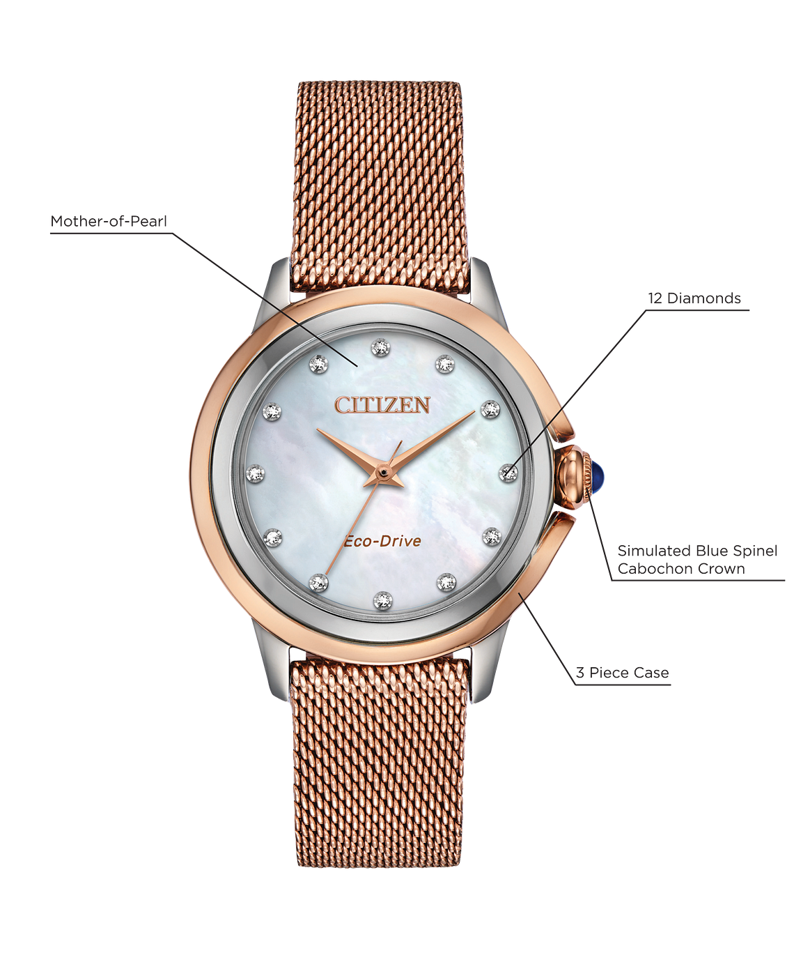 citizen eco drive watch women's water resistant