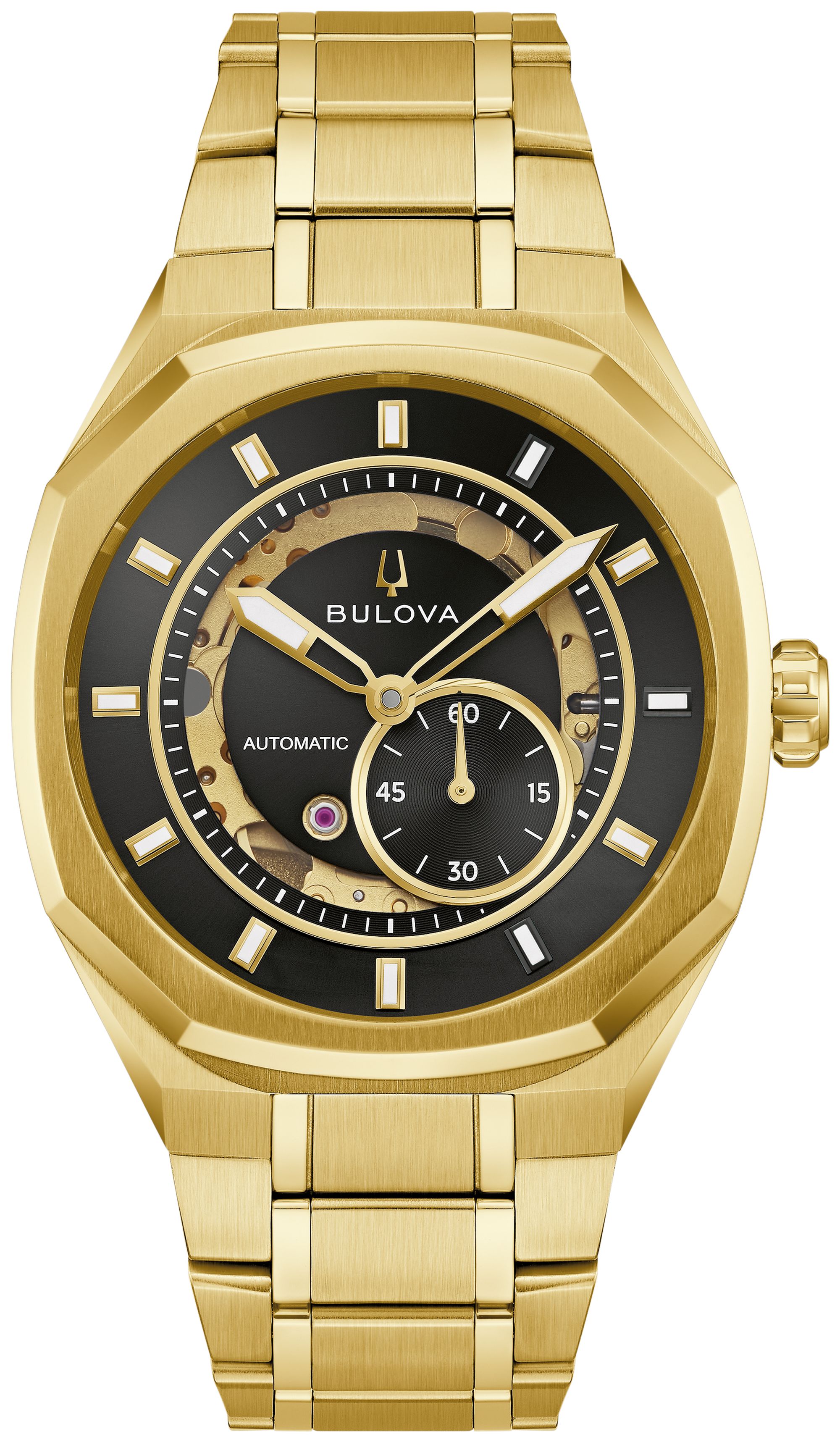 Bulova Marc Anthony Surveyor Stainless Steel Bracelet Classic LP Dress Classic Men's Watch - 97A204 Gifts for Him
