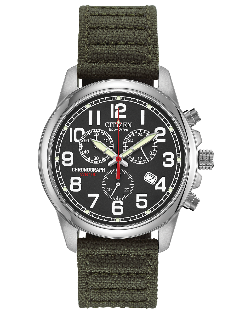 CINTURINO OROLOGIO UOMO Originale Citizen 20mm AT0200-05E Tessuto - Foto 5