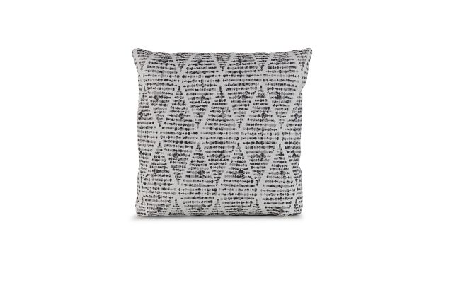 Foster Black 20" Indoor/outdoor Square Accent Pillow