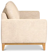 Maisie Light Brown Fabric Sofa
