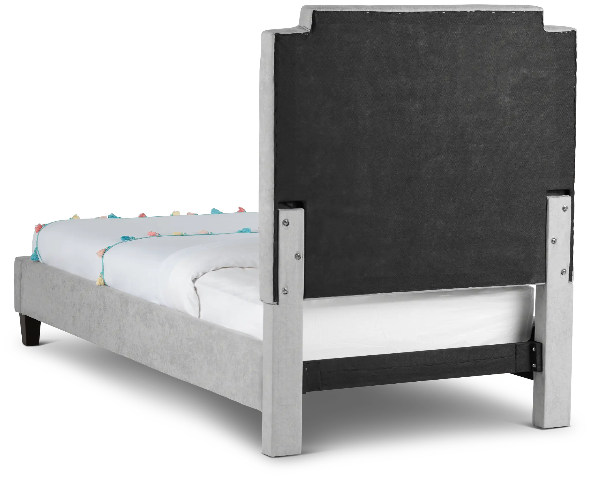 Whitney Light Gray Uph Platform Bed Whitney Light Gray Uph Platform Bed