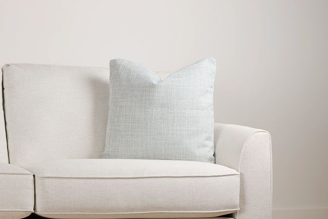 Sutt Light Blue 22" Square Accent Pillow