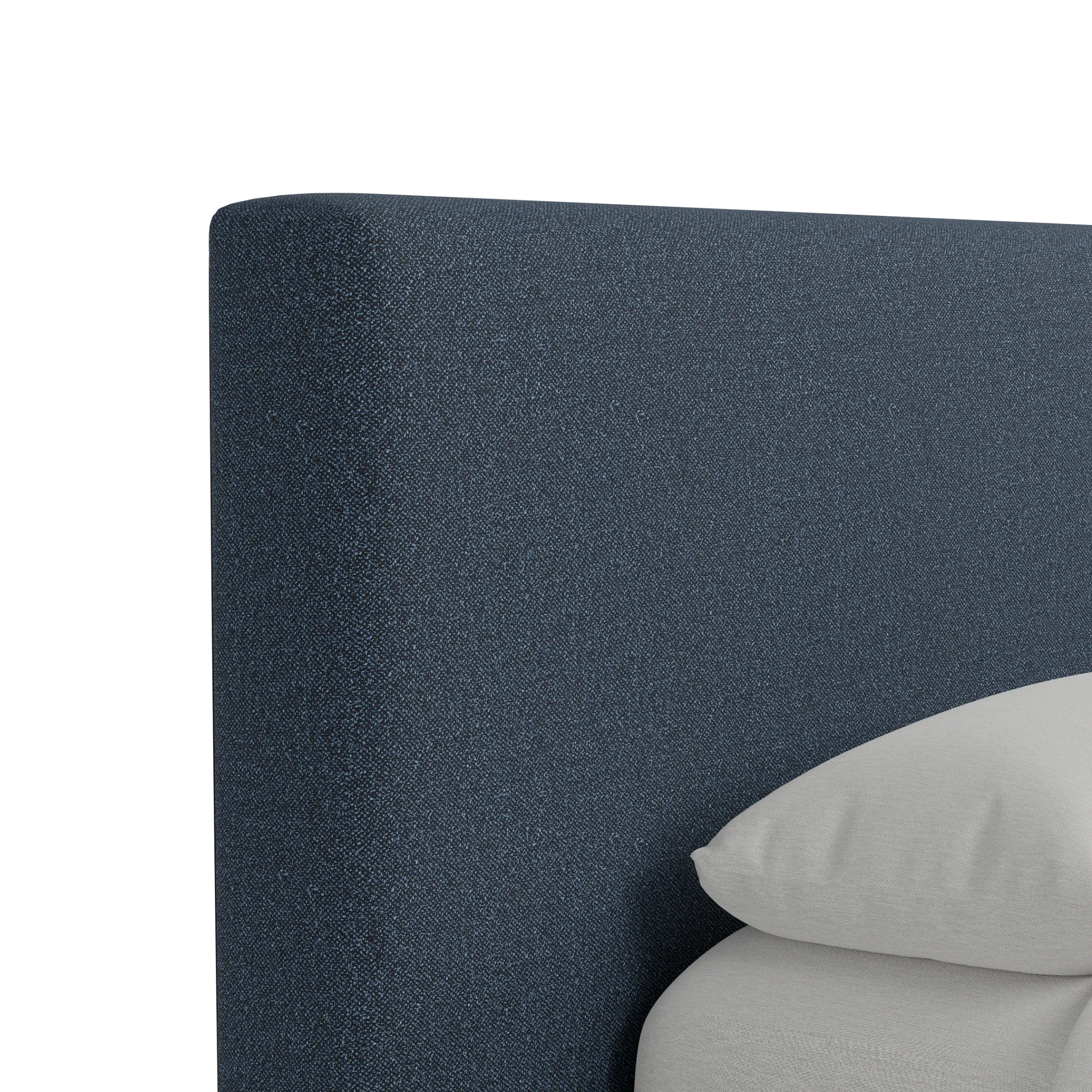 Grayton Elite Dark Blue 44" Upholstered Platform Bed