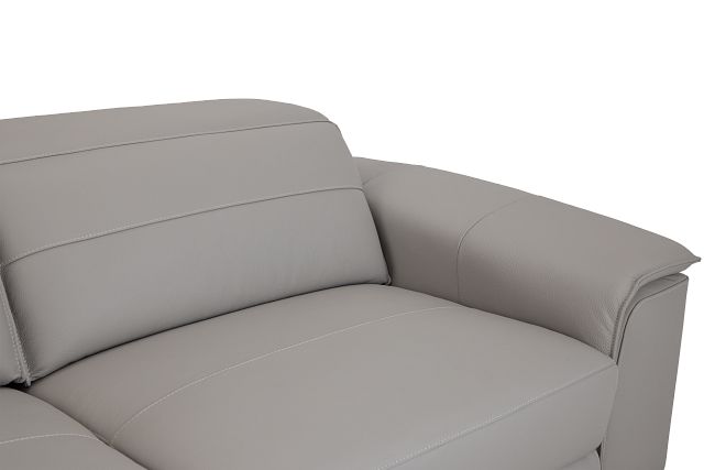 Pearson Gray Leather Sofa (8)