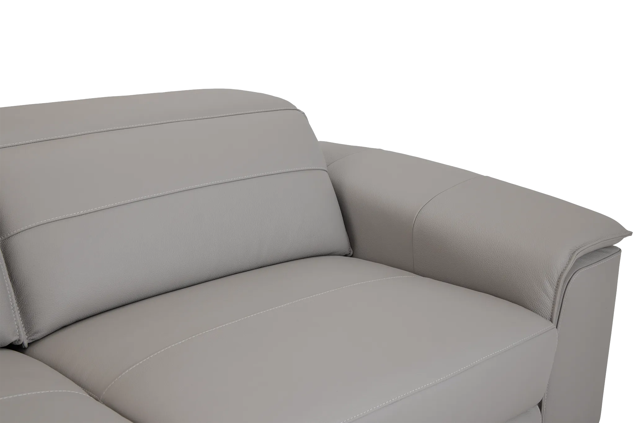 Pearson Gray Leather Sofa