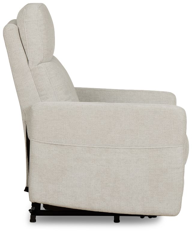 Talon Light Gray Fabric Power Lift Recliner