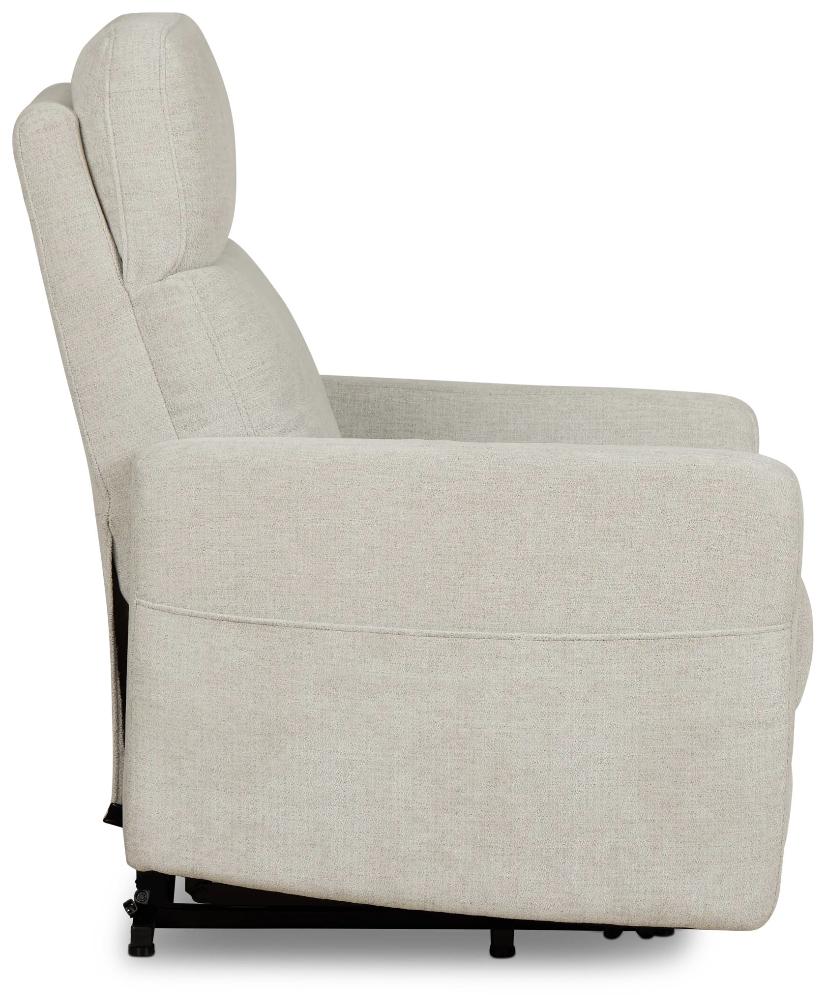 Talon Light Gray Fabric Power Lift Recliner