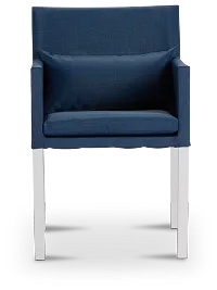 Lisbon Navy Cushioned Chair