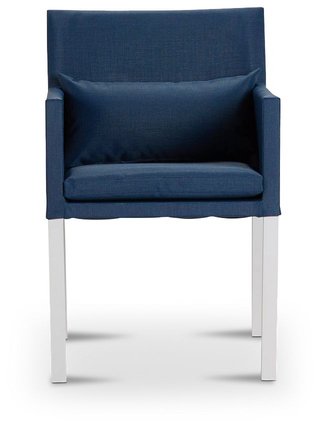 Lisbon Navy Cushioned Chair