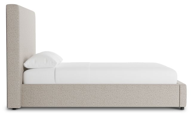 Grayton Gellar Brown 54" Upholstered Platform Bed
