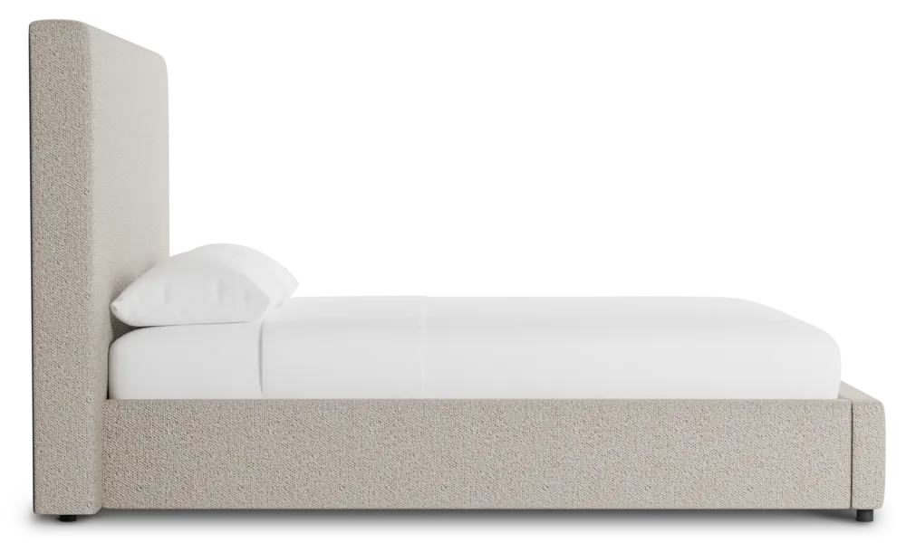 Grayton Gellar Brown 54" Upholstered Platform Bed