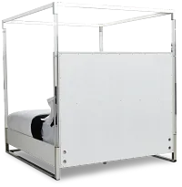 Miami White Uph Canopy Bed
