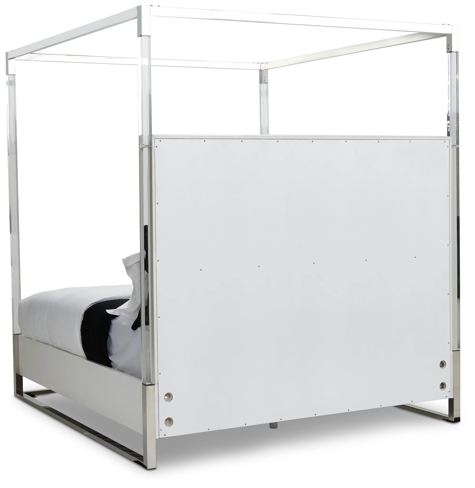 Miami White Uph Canopy Bed