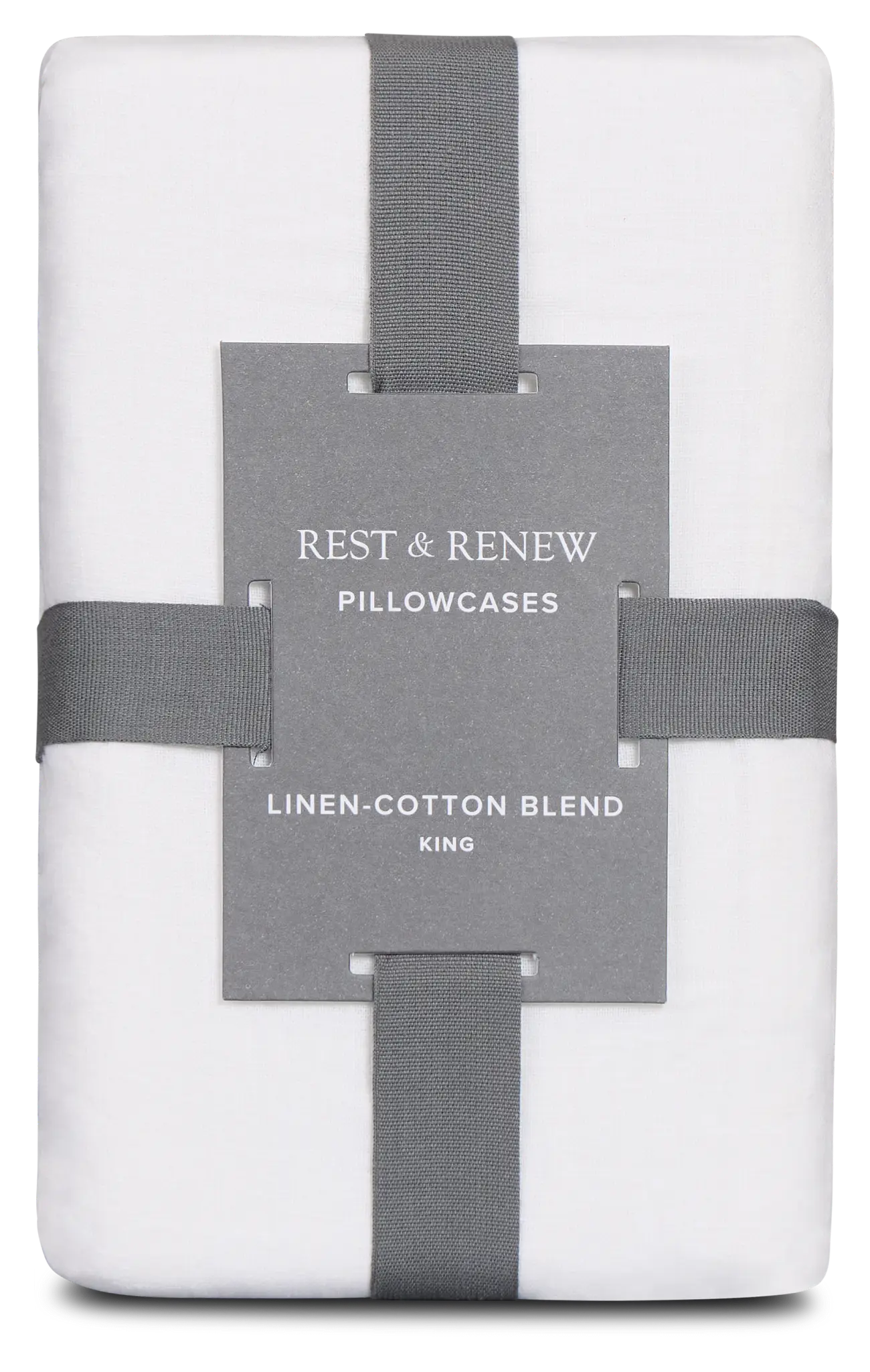 Rest & Renew Linen Blend White Set Of 2 Pillowcases Rest & Renew Linen Blend White Set Of 2 Pillowcases