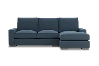 Edgewater Elite Blue Right Chaise Sectional