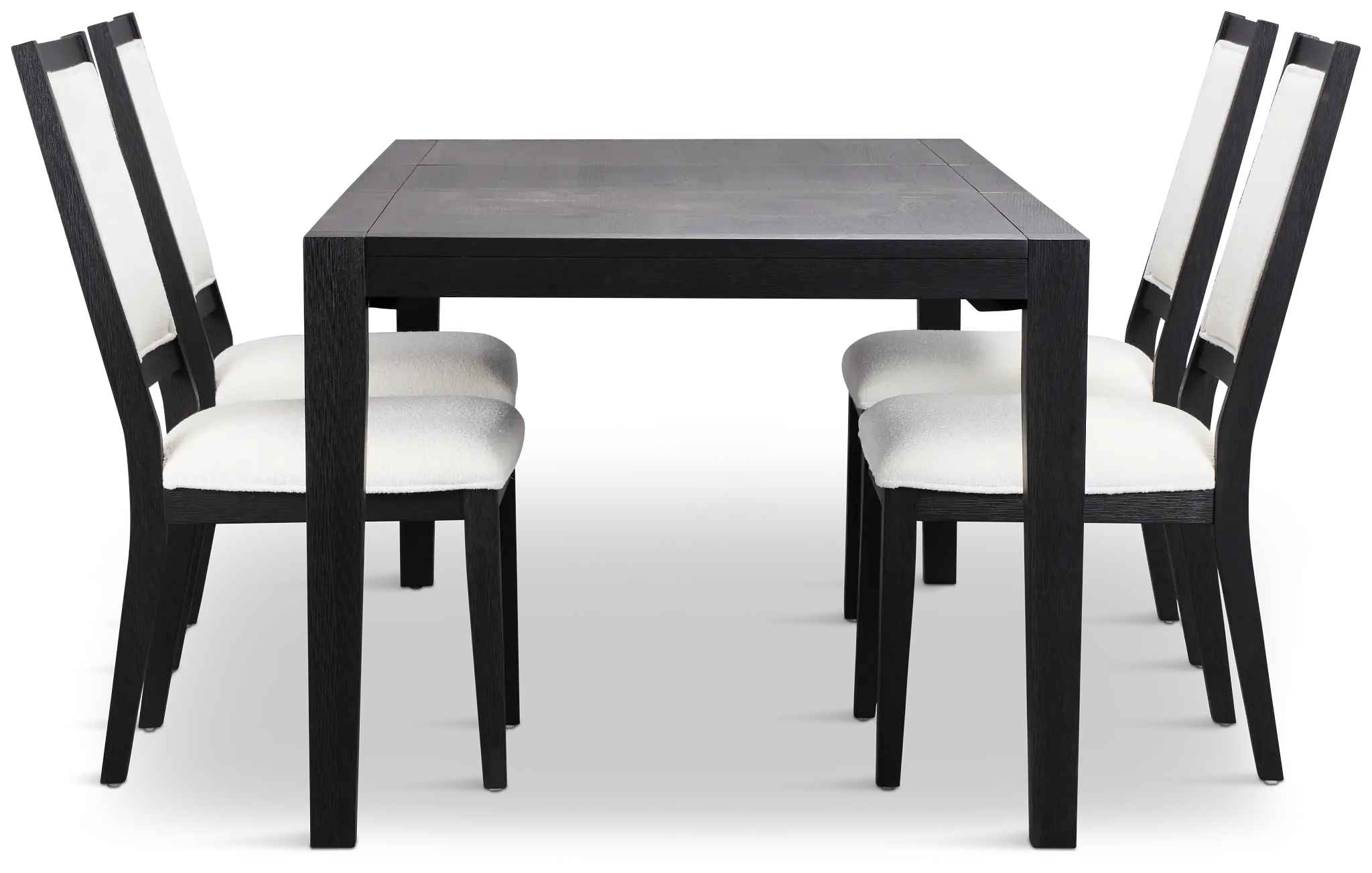 Alden Black Rect Table & 4 Chairs Alden Black Rect Table & 4 Chairs