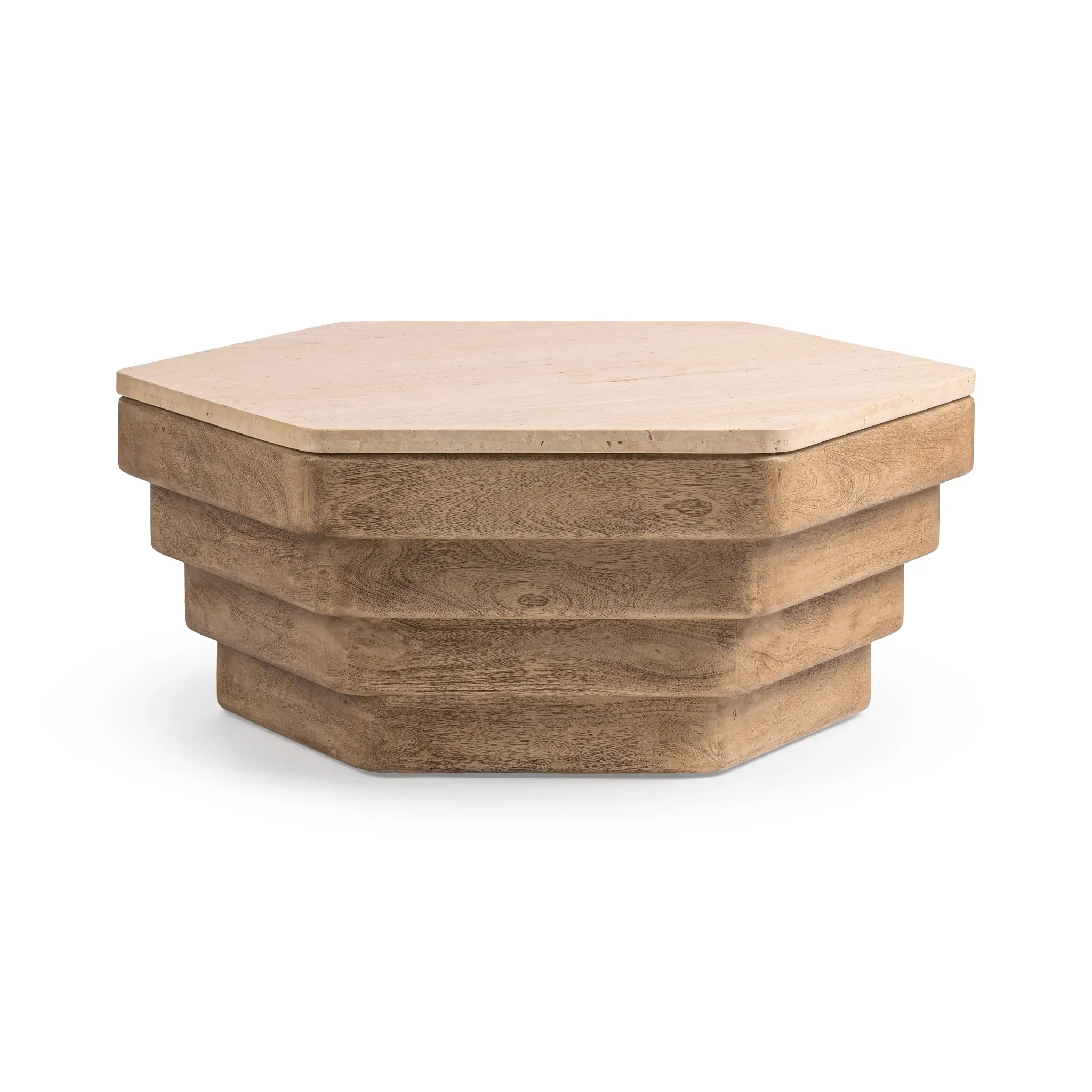 Rows Light Tone Wood Coffee Table Rows Light Tone Wood Coffee Table