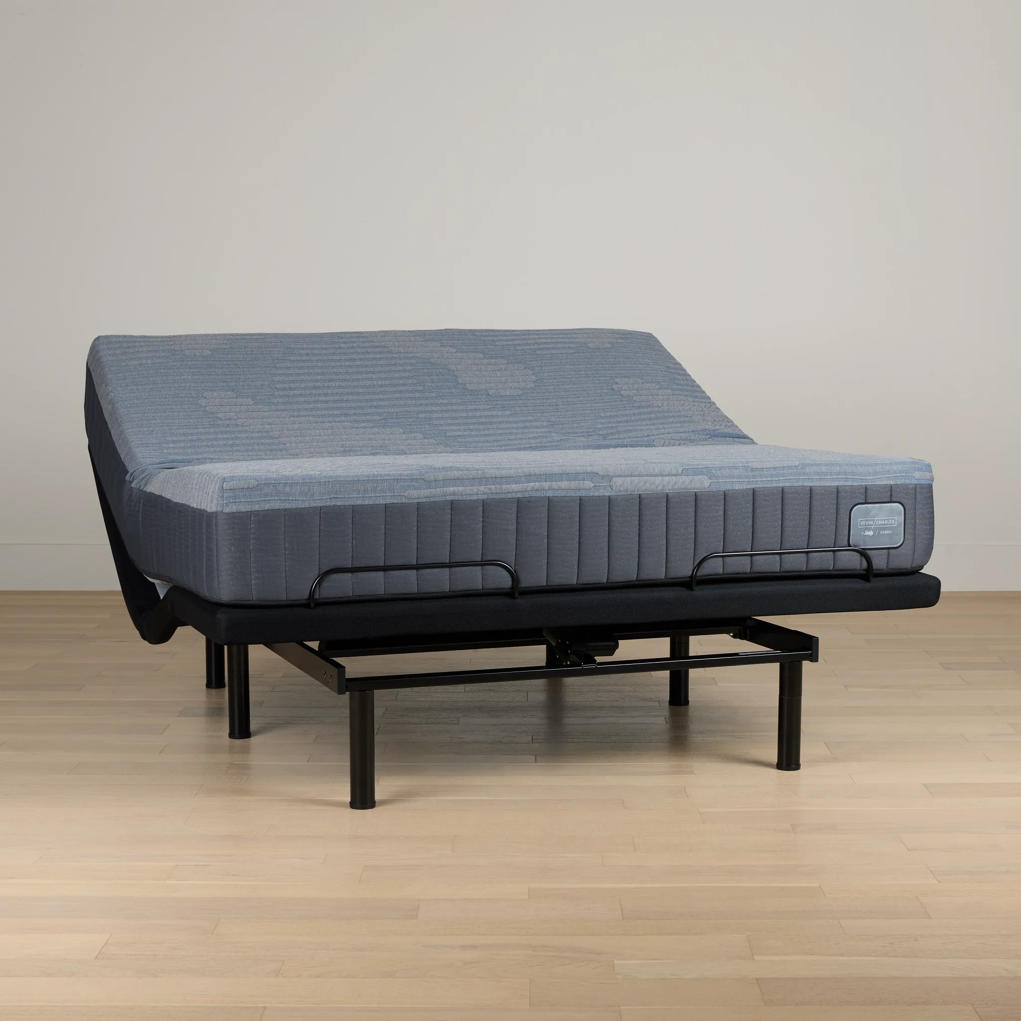 Kevin Charles By Sealy Hybrid Medium Plus Adjustable Mattress Set