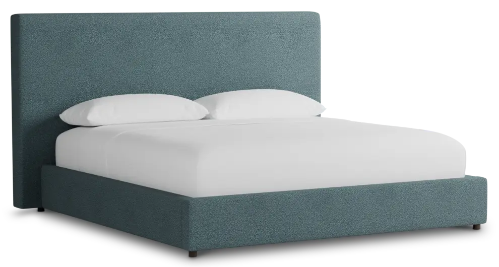 Grayton Sutton Blue 54" Upholstered Platform Bed Grayton Sutton Blue 54" Upholstered Platform Bed