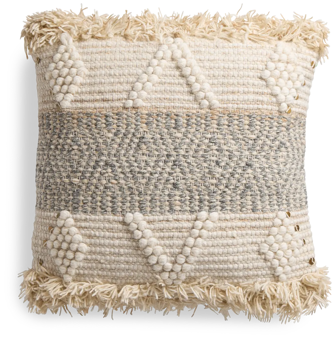 Atari Gray Accent Pillow Atari Gray Accent Pillow