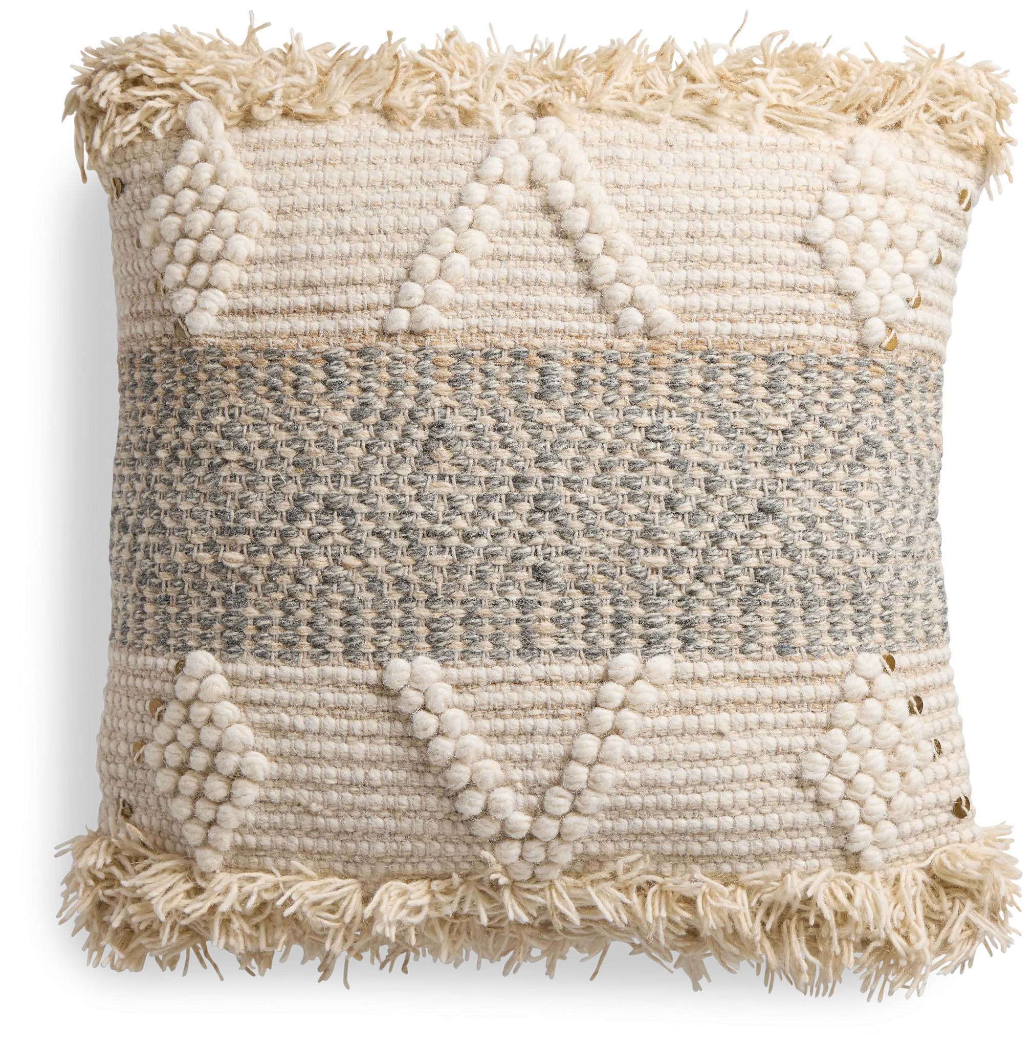 Atari Gray Accent Pillow