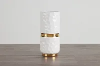 Celine White Short Vase