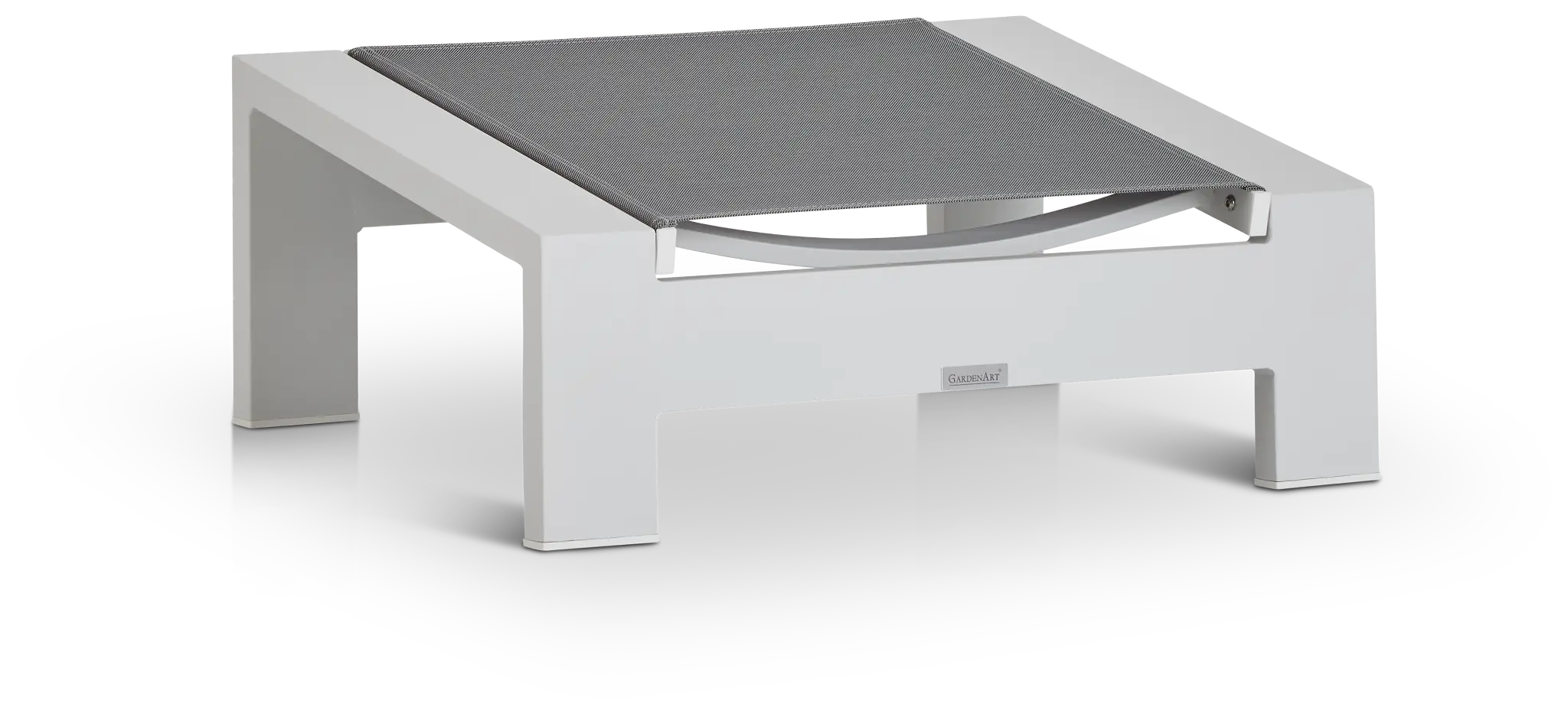 Linear White Ledge Pool Ottoman Linear White Ledge Pool Ottoman