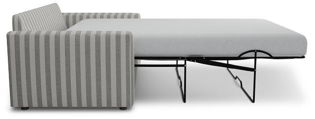 Siesta Sea Lane Dark Gray Fabric Memory Foam Sleeper