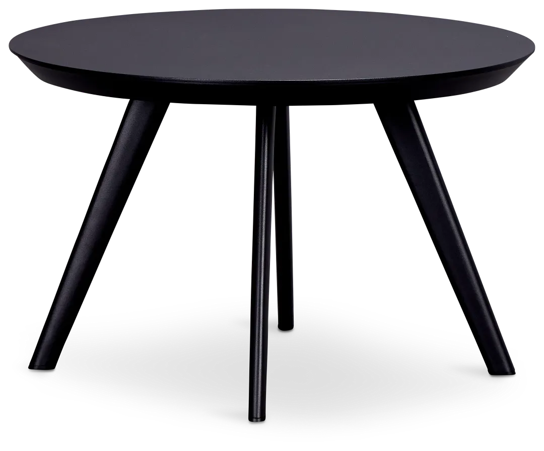 Malaga Black Round Coffee Table