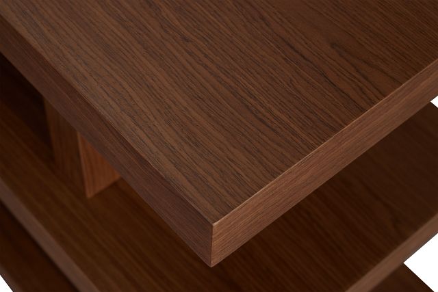 Olympia Mid Tone Wood L Desk