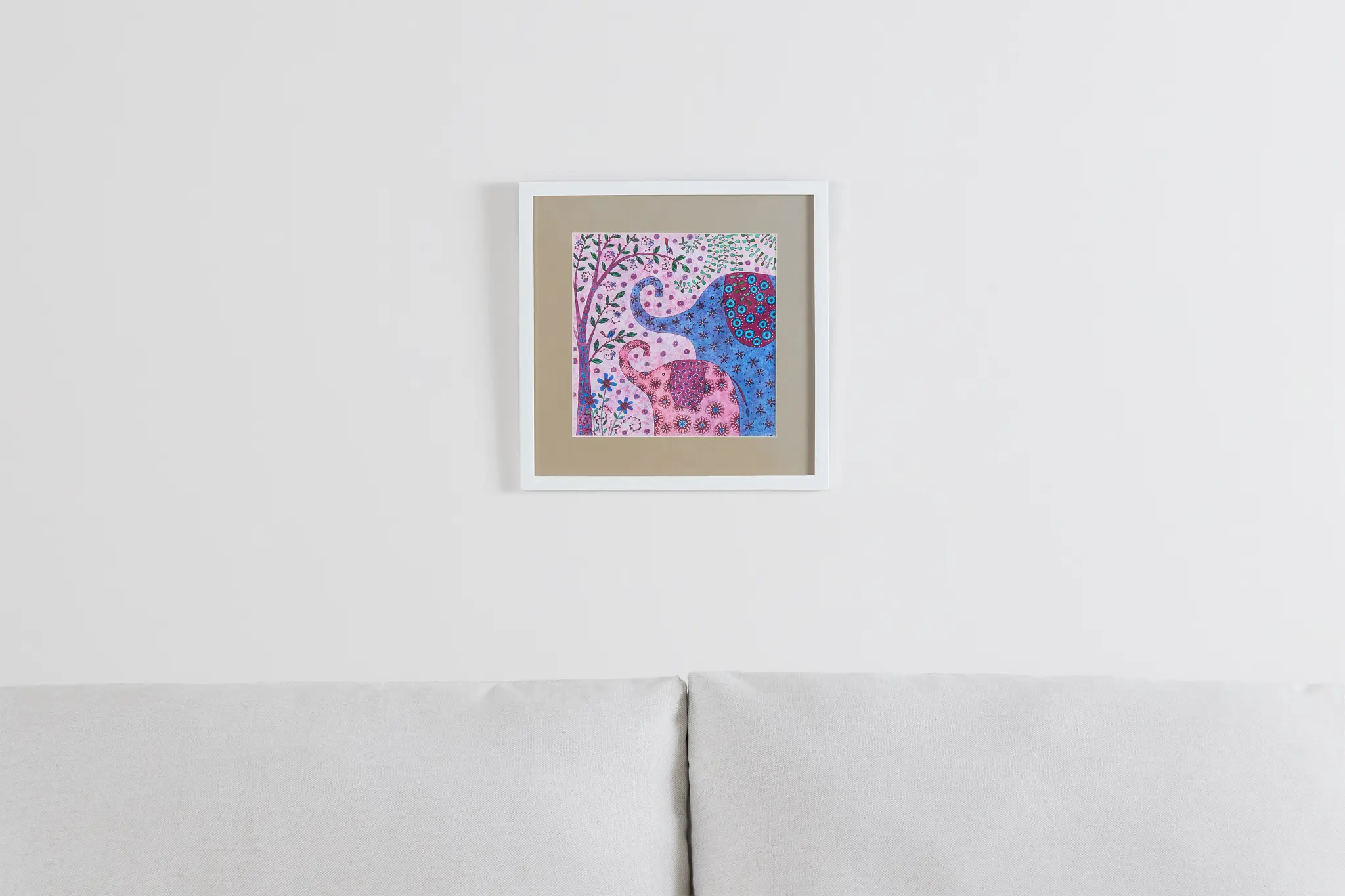 Tusker Multicolored Framed Wall Art Tusker Multicolored Framed Wall Art
