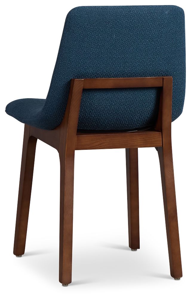 Hamilton Dark Blue Fabric Upholstered Side Chair