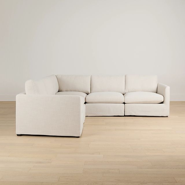 Willow Light Beige Fabric Medium Two-arm Sectional