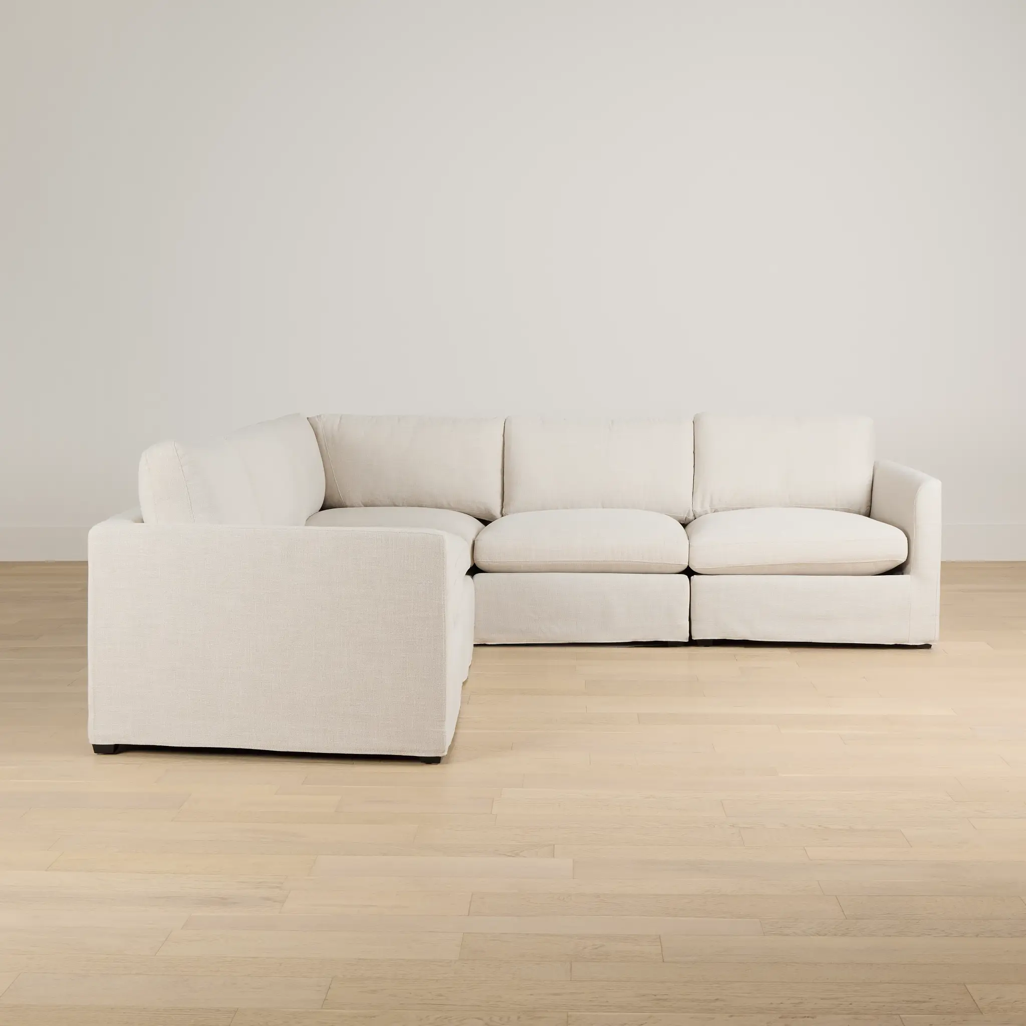 Willow Light Beige Fabric Medium Two-arm Sectional Willow Light Beige Fabric Medium Two-arm Sectional