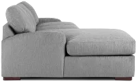 Alpha Light Gray Fabric Left Chaise Sectional