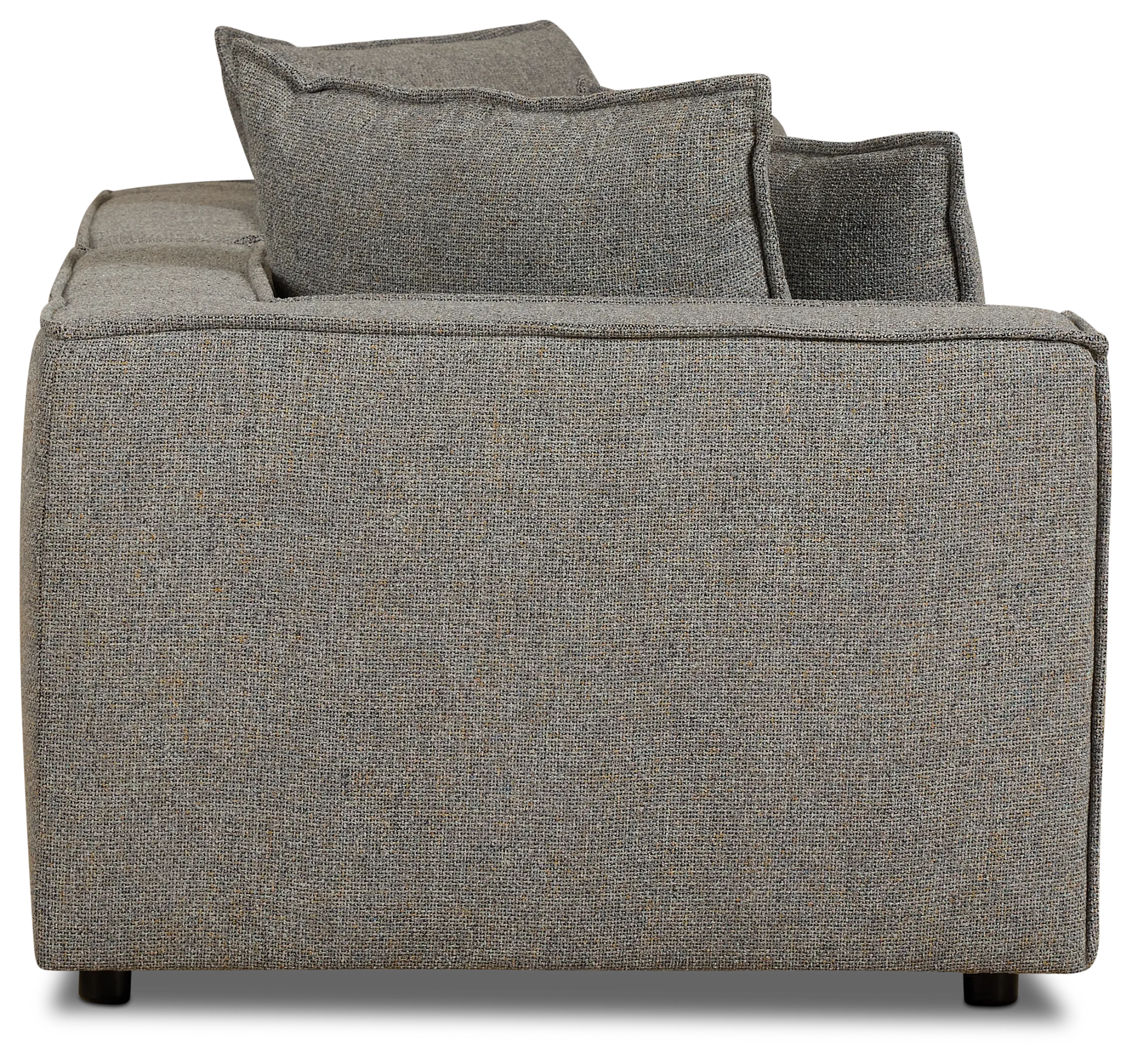 Tatum Gray Fabric 2-piece Modular Sofa
