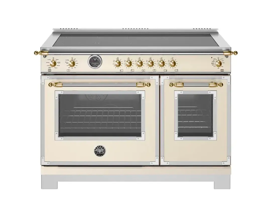 Bertazzoni Heritage Series White 48" Induction Range