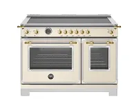 Bertazzoni Heritage Series White 48" Induction Range