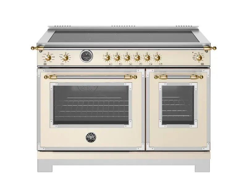 Bertazzoni Heritage Series White 48" Induction Range