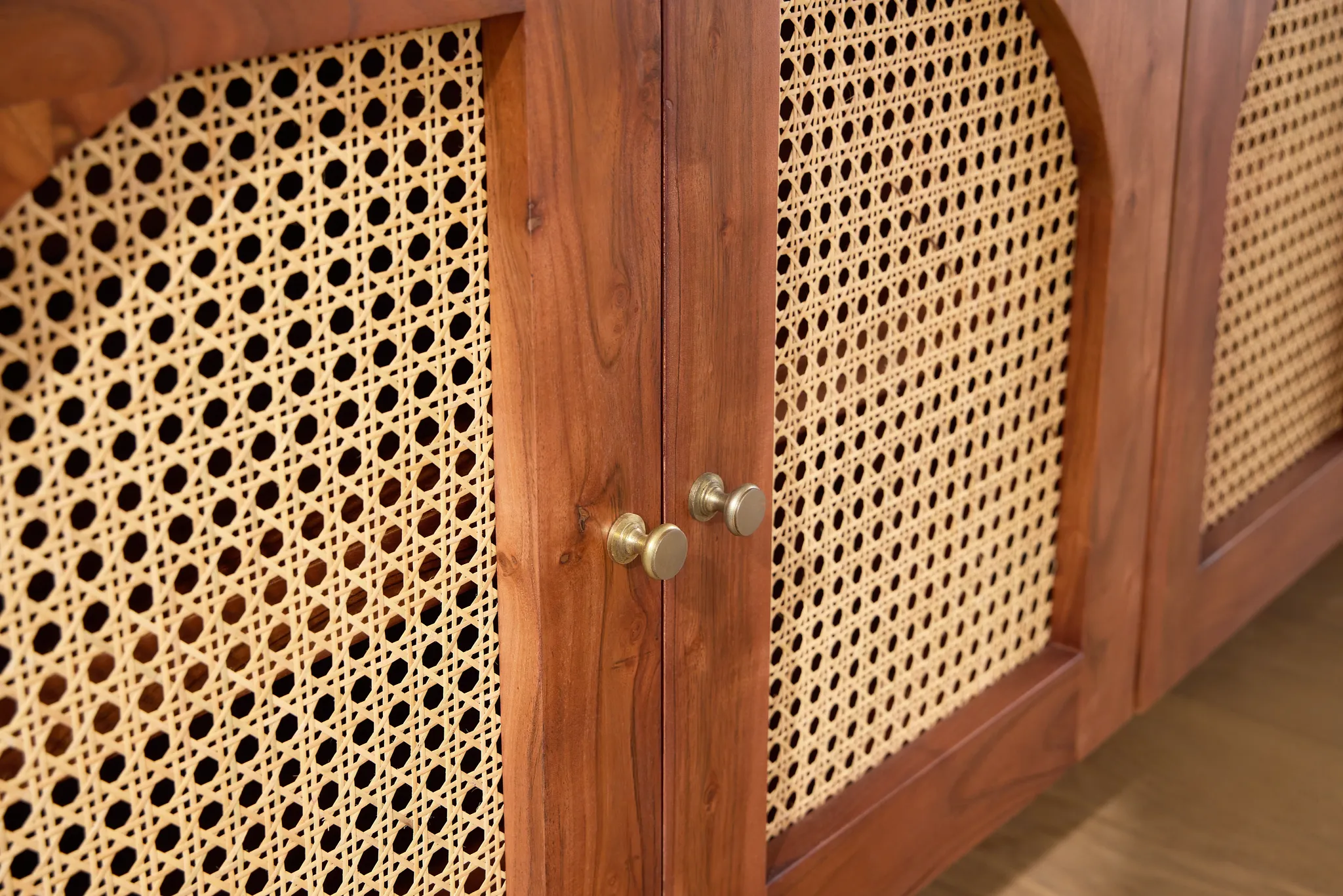 Sarta Mid Tone Four-door Cabinet