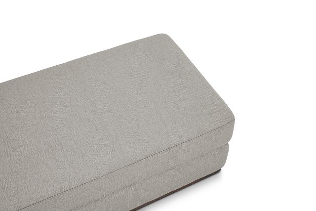 Mckenzie Light Gray Rect Ottoman