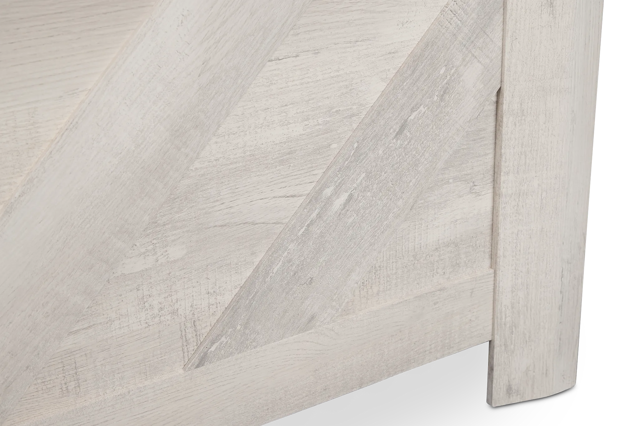 Delray White Panel Bed