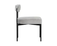 Mabel Light Gray Upholstered Side Chair
