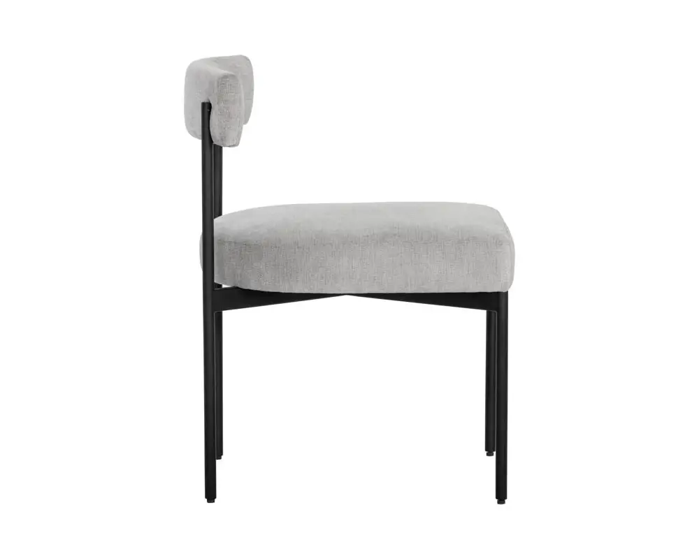 Mabel Light Gray Upholstered Side Chair Mabel Light Gray Upholstered Side Chair