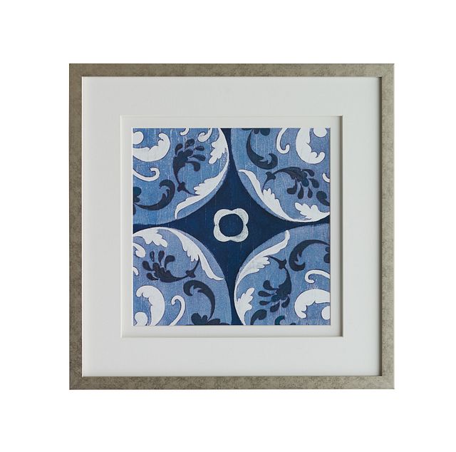 Bleu Dark Blue Framed Wall Art