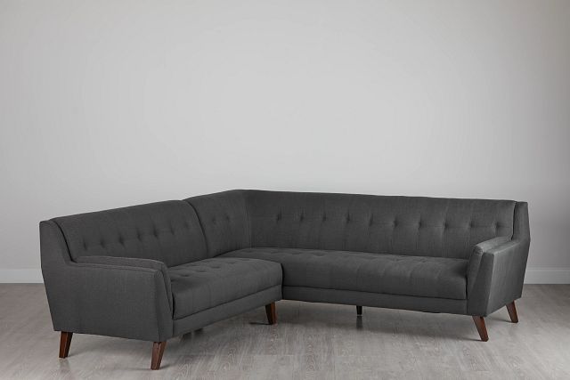 Tahoe Dark Gray Fabric Two-arm Sectional (0)